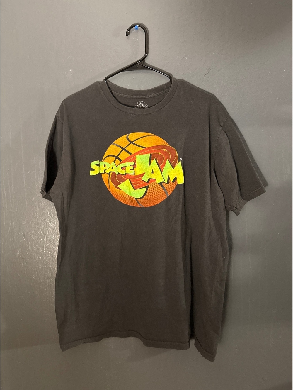 Space Jam Graphic T-Shirt Black XL Cotton